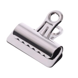 Baiyao Large Metal Hinge Clips,Silver Metal Bulldog Clips Paper Letter Document Ticket File Binder Grip Clip Clamp for Pictures, Photos, Money,Office and Home Kitchen 65mm 75mm
