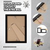 DoubleFill 4 Pcs Theatre Bill Frame with Mat Holds 5.5