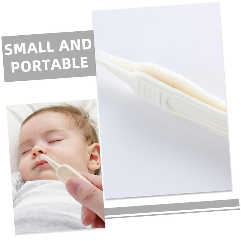 PACKOVE 20pcs Nasal Tweezers Ear Cleaning Clips Ergonomic Portable Nose