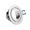 IP44 Aluminium Recessed Spotlight, Glossy Chrome, Suitable for Bathroom/Wet Rooms,