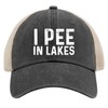 BEIXBE I Pee in Lakes Hat Trucker Hat Men Trendy