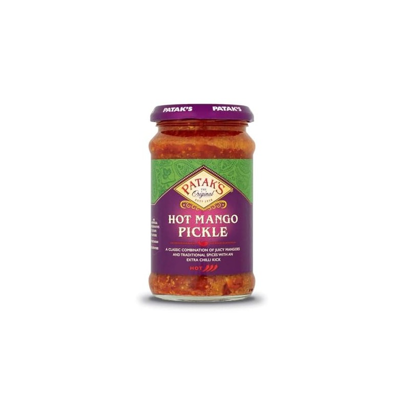 Patak's Hot Mango Pickle 283g (Pack of 6)