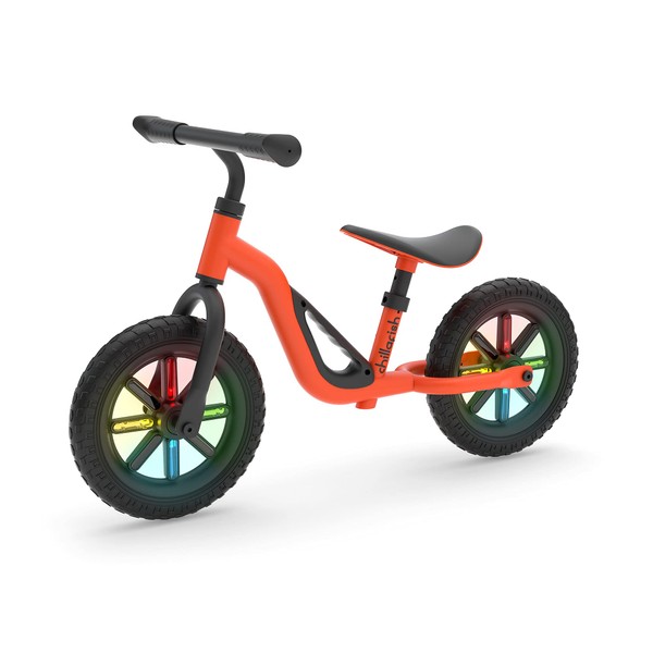 Chillafish Charlie Glow Lightweight Toddler Balance Bike Trainer with Light-Up