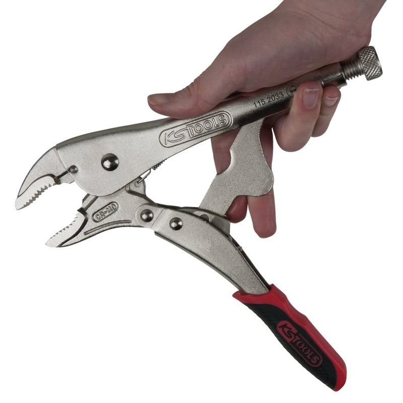 KS Tools 115.2033 Grip Pliers with Easy-Release 55 mm Length