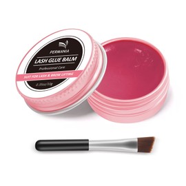 PERMANIA Eyelash Glue, Eyelash Lifting Glue, Eyebrow Glue, Strawberry Flavour, Quick Drying, 10 g