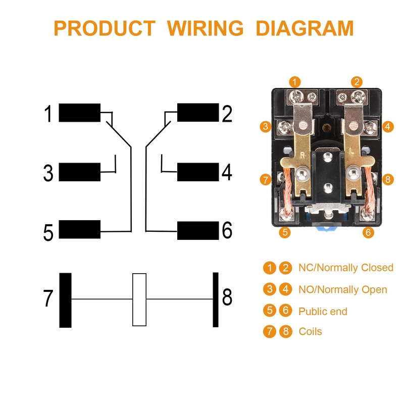 High Power Relay JQX-62F-2Z, Coil Voltage DC 12V 80A, DPDT