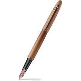 Sheaffer VFM 9428 Coffee Edition Matt Brown Fountain Pen with Regal Brown PVD Signature Trims and White Dot of excellence - Fine Point