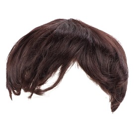 Short Brown Wigs for Men, Mens Dark Brown Wig Short Men Wig Curly Men's Wig With Side Swept Bangs Synthetic Full Wig for Male Daily Party Costume Cosplay Wear, Hair Replacement