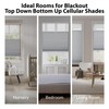 DEZ FURNISHINGS Cordless1.5 Blackout Top Down Bottom Up Cellular Shade,