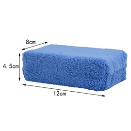 XNHIU Microfibre Absorbent Car Demist Pad Waxed Blue Sponge Car Washing Sponge Car Care Tools Cleaning Fog Remover Pads Cleaning Equipment for Cars Motorbikes (1)