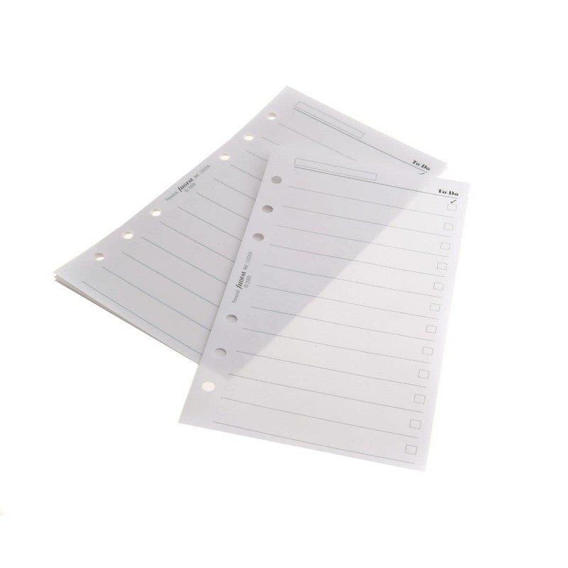 Filofax Personal To Do, White