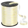 TONIFUL TONIFUL Curling Ribbon-White Gold Balloon Curling Ribbons-250 Yards Balloon