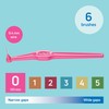 TePe Interdental Brush Angle, Pink, 0.4mm/ISO 0, 6pcs, Interspace Cleaning,