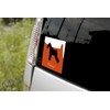 Schnauzer MK-2 Standing Ears, Black Dog Sticker, Premium Silhouette