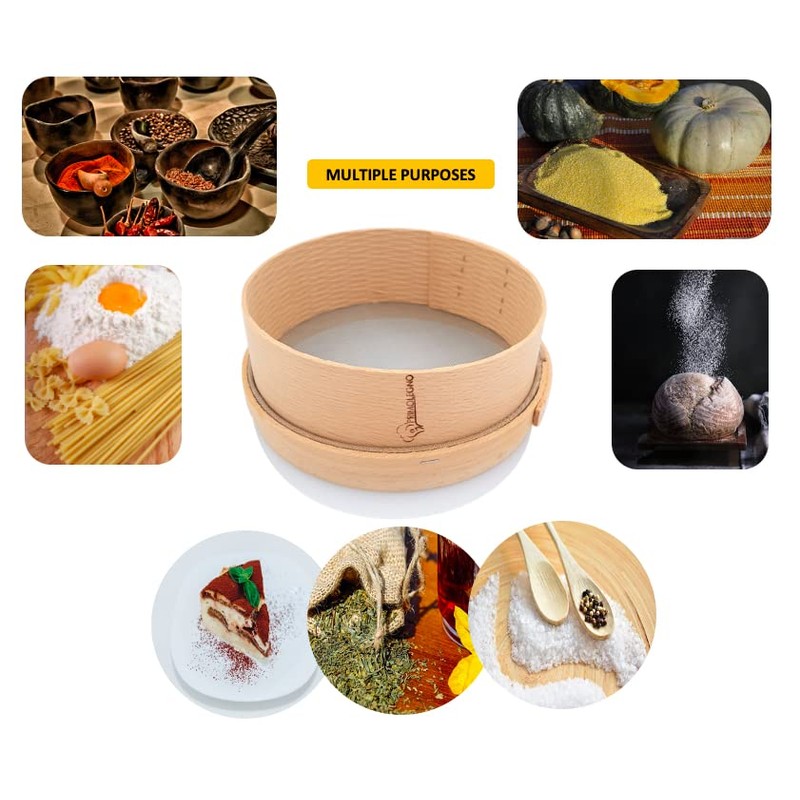PRIMOLEGNO Certified Solid Wood Sieve | Diameter 16 cm |