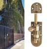 DriKou Brass Door Latch, Slide Door Bolts, Heavy Duty Gate