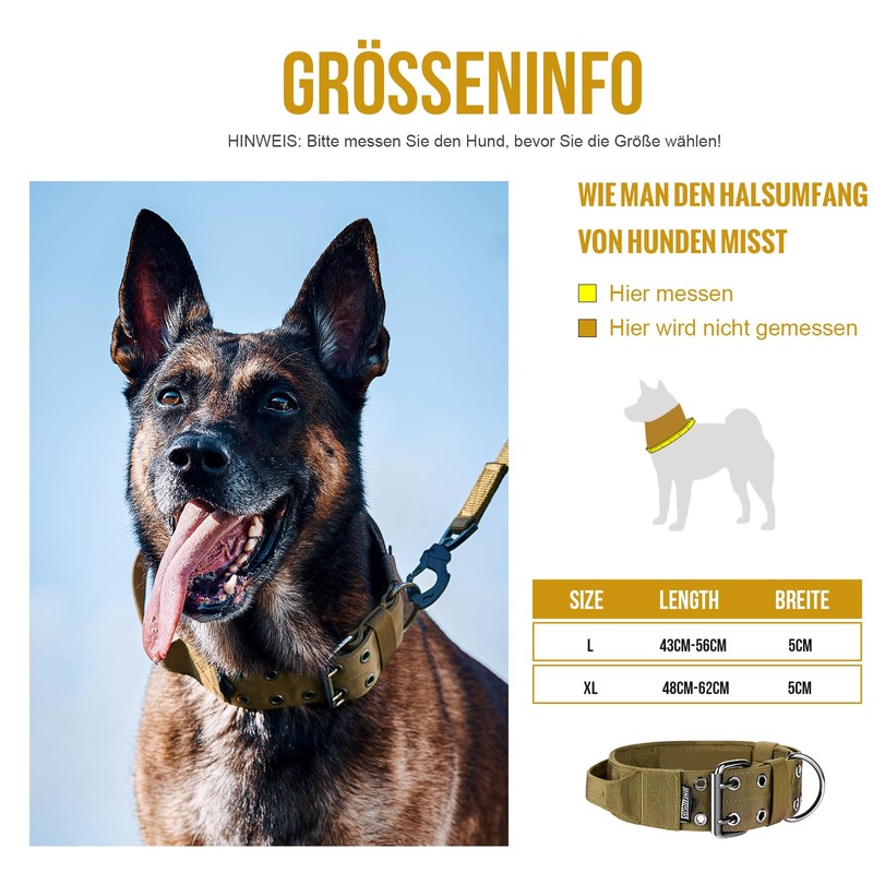 OneTigris Dog Collar 5 cm Wide