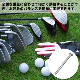 EsiFare Golf Lead Weights 3-Piece Balance Swing 8g/pcs Adjustable Length Replacement Balance Weight Grip End