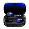 Wireless Bluetooth 5.2 Earbuds, IPX7 Waterproof Stereo Earphones with LED