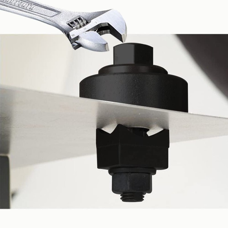 SagaSave Hexagonal Metal Sink Hole Punch Steel Plate Stainless Steel