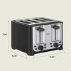 BELLA 4 Slice Toaster with Auto Shut Off - Extra