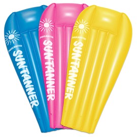 Poolmaster Suntanner Inflatable Swimming Pool Float Mattress, Surprise Color
