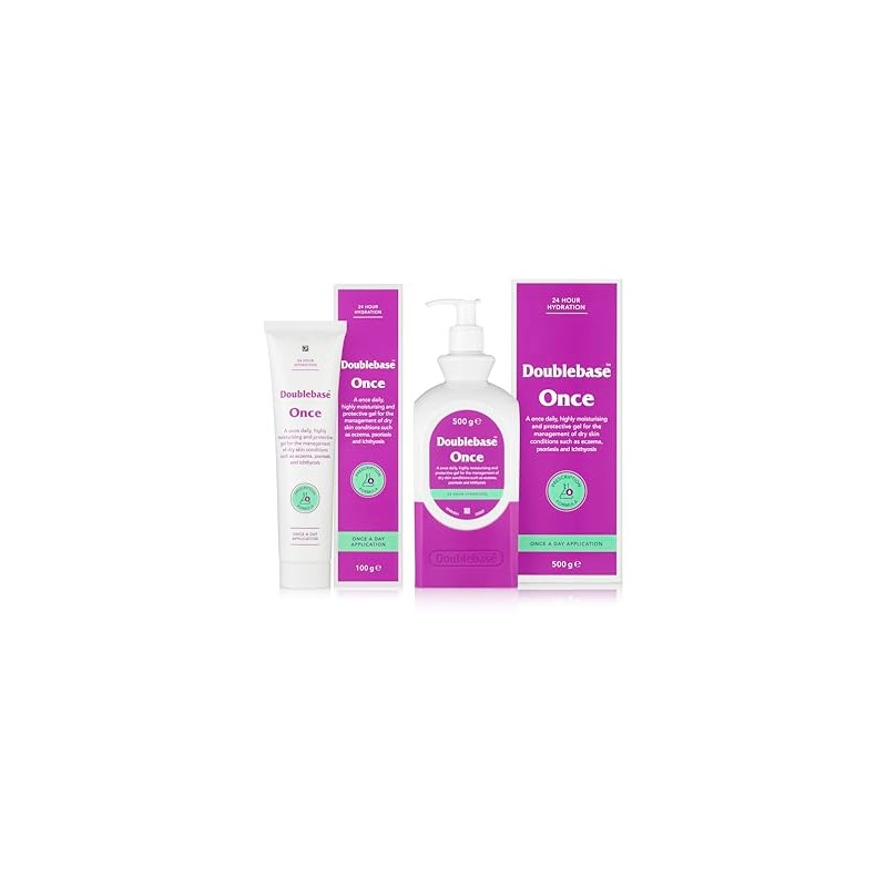 Doublebase Once Emollient Gel. Once-daily, highly moisturising, protective gel for