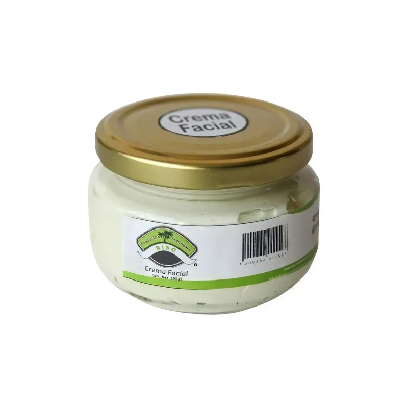 Crema Facial Natural Antiarrugas Día Noche BISO 100g Piel Seca