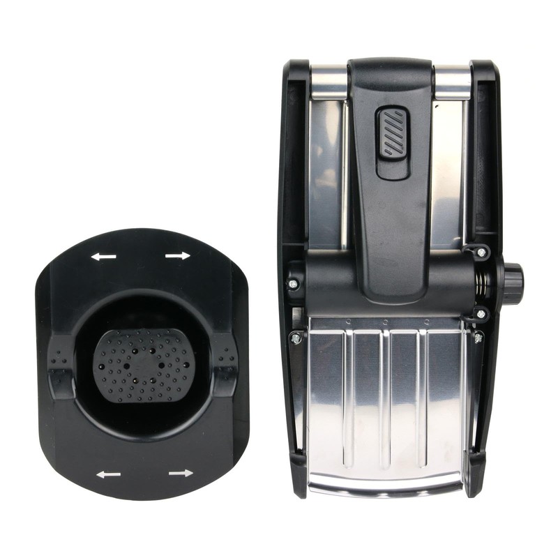 EASY MAKE CMKD3269 RALLADOR MANDOLINA, Alloy Steel, Black