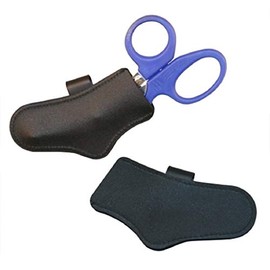 EMT Leather Trauma Shears Holder (Shears Sheath) with Metal Clip (Right Sided)