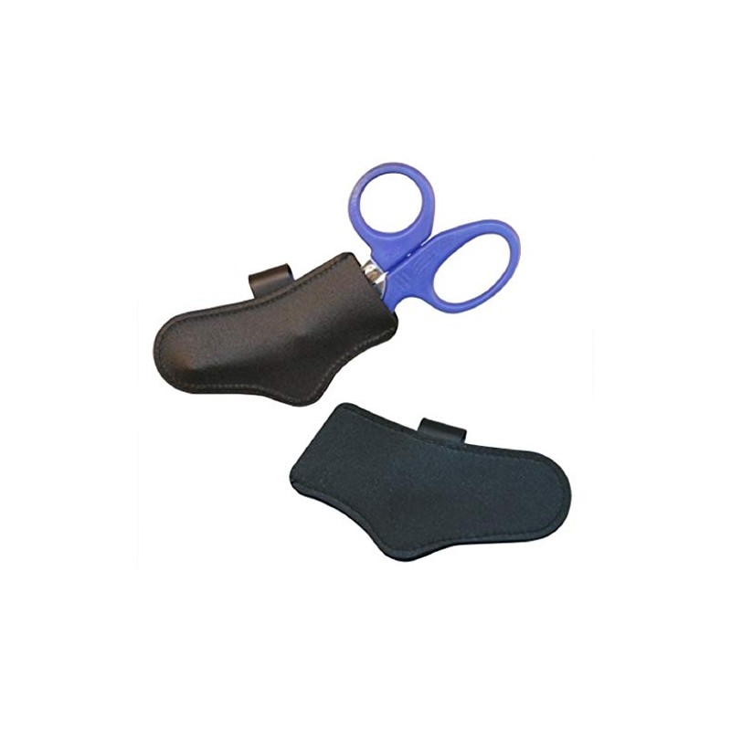 EMT Leather Trauma Shears Holder (Shears Sheath) with Metal Clip