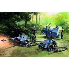 Italeri 1: 72 510007026 – German Guns Set: Pak35 + Pak40 Flak38