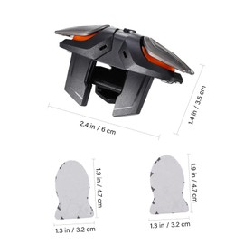 COHEALI 1 Set Mobile Game Controller with Game Triggers and Gloves High Compatibility Ergonomic Design and Stable Links for Mobile Gaming Enthusiasts