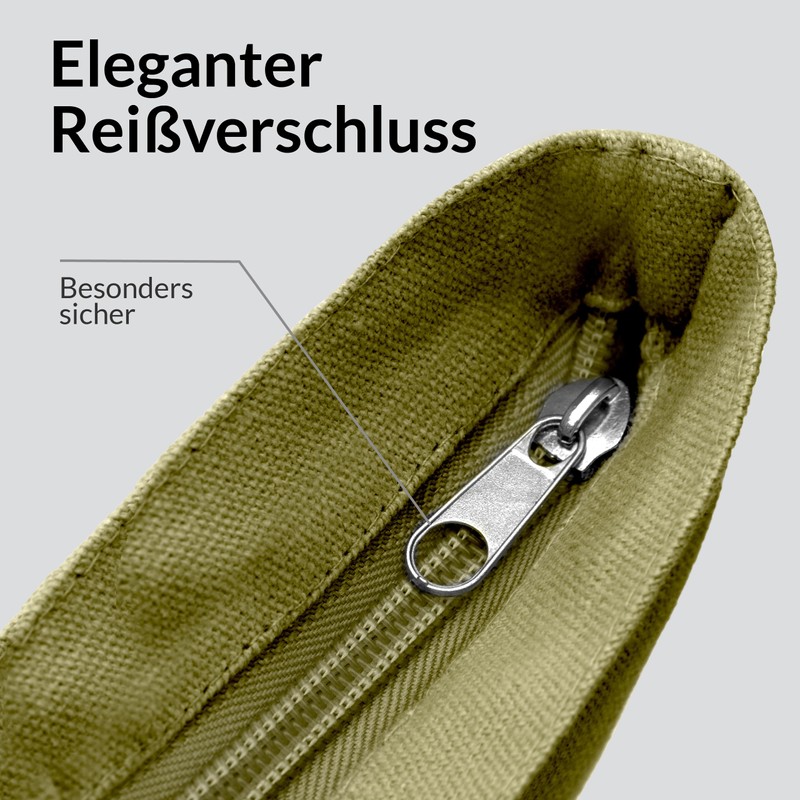 Emma Jonasson Women's Large Shopper Bag with Zip - Jute