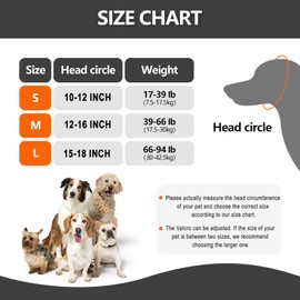 Meifsou Dog Head Wrap - Quiet Ears for Anxiety, Waterproof Dog Calming Hood, No Shake Ear Cover Snoods for Thunder, Lightning, Fireworks, Vet Visits, Grooming, Polyester and SBR Diving Fabric, Grey L