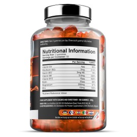 Iron Labs Nutrition ZM6 Gummies - Orange Flavour (100 Gummies) - High Strength Zinc, Magnesium and B6 - Zinc and Magnesium Citrate
