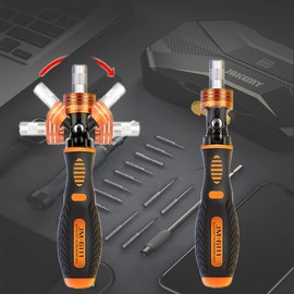 Ratchet Screwdriver Set 69 in 1 Magnetic Rotatable Ratchet Screwdriver Kit for Furniture, Car, Computer, Electronics Maintenance Household Screwdriver Home Repair Tool Kit