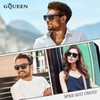 GQUEEN Polarized Sunglasses for Men and Women, Classic Square Retro