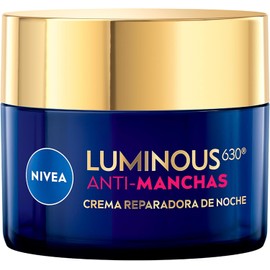NIVEA Luminous630 Anti-Manchas Crema Reparadora de Noche (50 ml) - Enriquecida con Ácido Hialurónico para una Piel Luminosa sin Manchas por Edad, Solares ni Hormonales
