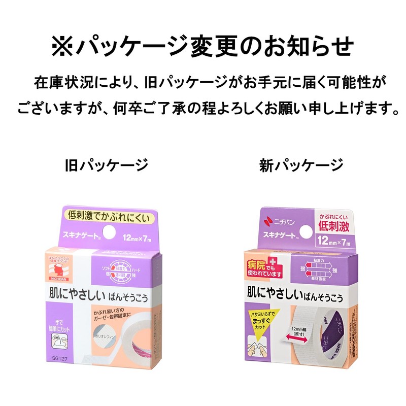 Nichiban Skinnagate Hypoallergenic Rolling Balm 0.5 inch (12 mm) Wide
