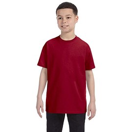 By Gildan Youth 53 Oz T-Shirt - Cardinal Red - L - (Style # G500B - Original Label)