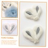 ABOOFAN 3sets Easter Bunny Ear Charm Soft Fabric Bunny Ears