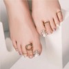 Lisd'or Rose Confidansiel Gel Nail Seal, Foot Nails, 31 Pieces,