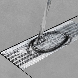 Poemtian Disposable Hair Catcher Shower Drain Mesh Stickers Shower Drain Hair Trap Strainer for floor drain Width 7cm,Length 5m