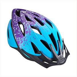Schwinn Thrasher Bike Helmet, Lightweight Microshell Design, Child, Blue/Purple