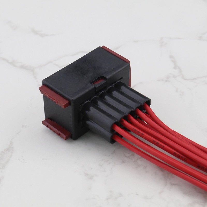 VGOL 2PCS Car Headlight Socket Wiring Harness Loom 10 Pin