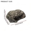 Quixotical Stone with secret compartment, key hiding place for outdoors,