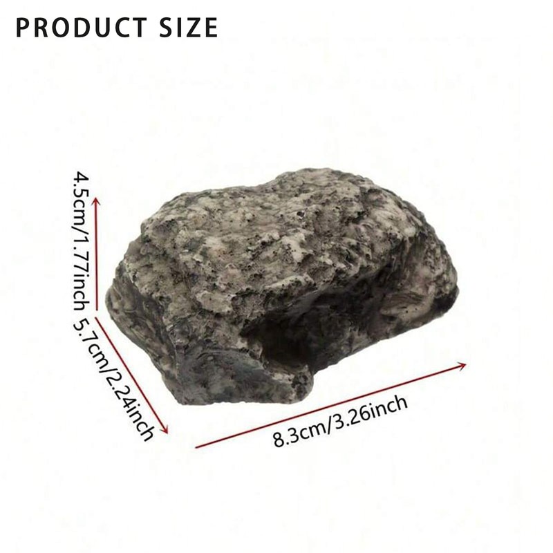 Quixotical Stone with secret compartment, key hiding place for outdoors,