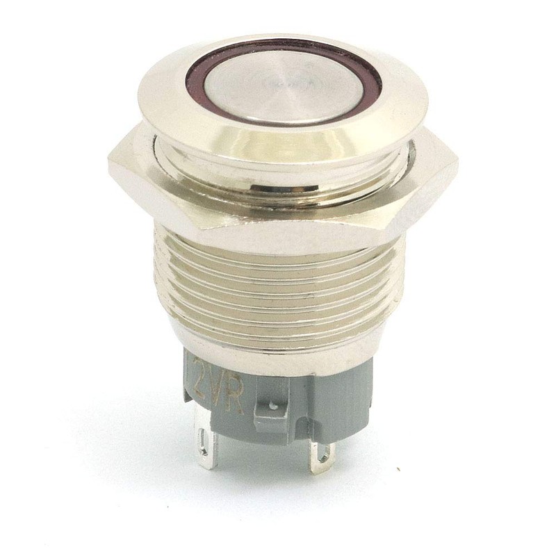 DollaTek 2 x 16 mm 10 A Momentary Switch Push