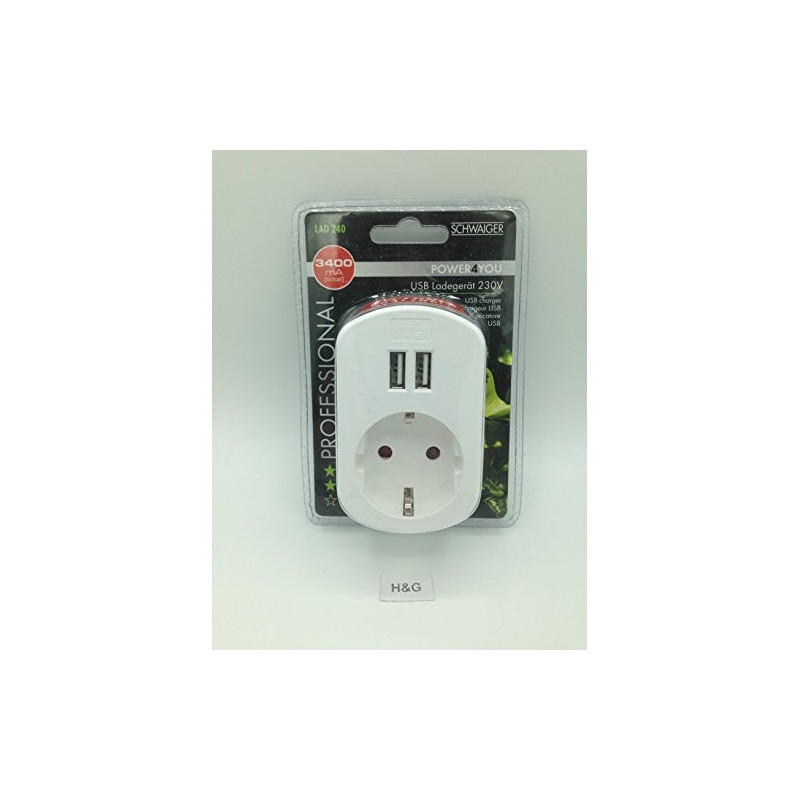 Schwaiger LAD 240 Professional Power4You USB Charger 230 V 3400